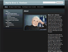 Tablet Screenshot of marie-eveskielson.com